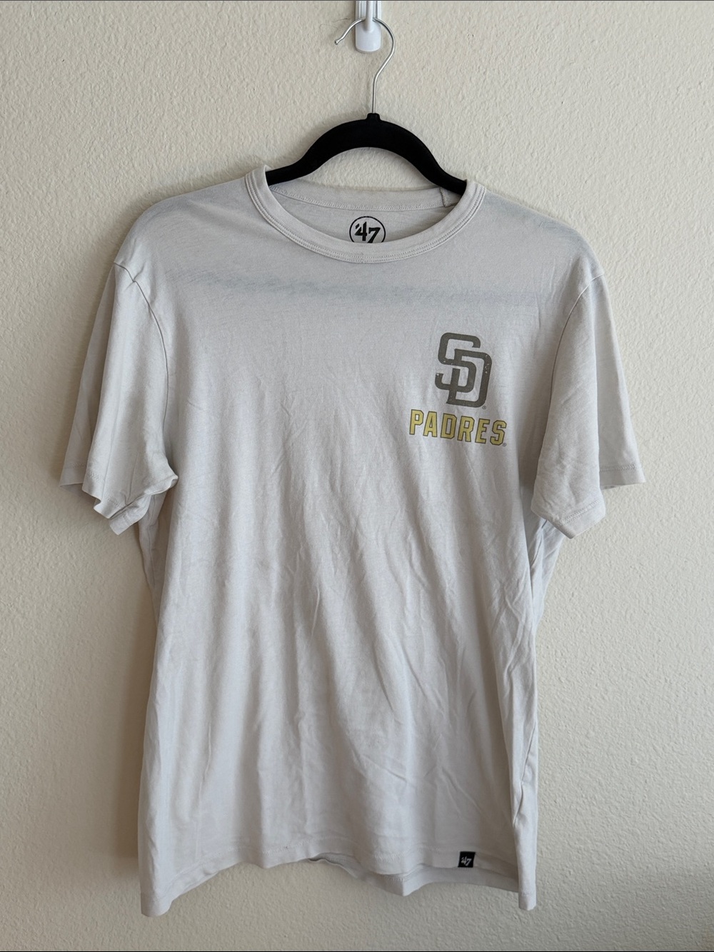 47 Brand White San Diego Padres Logo Short Sleeve Tee